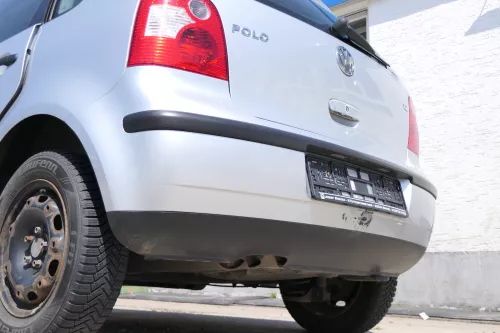 VW Polo 9N 9N3 Stoßstange Heckstoßstange hinten silber grau LA7W (170121)