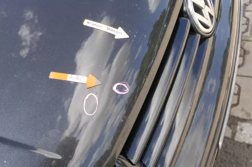 VW Golf 4 Motorhaube Haube Klappe vorne schwarz LC9Z metallic blackmagic ll (170131)