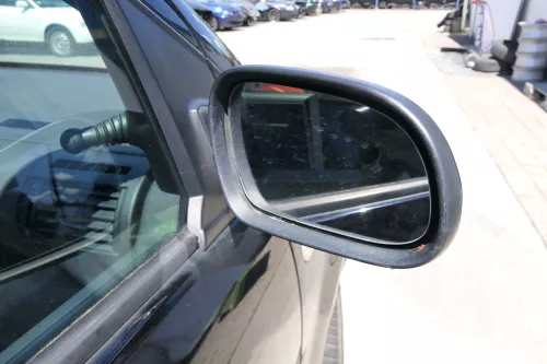 VW Fox 5Z manueller Spiegel Außenspiegel + Glas rechts schwarz L041 mechanisch (170169)