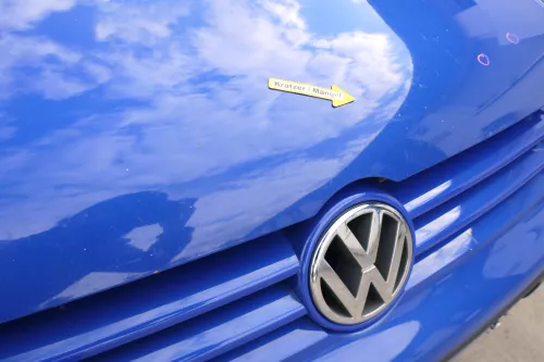 VW Golf 4 Motorhaube Haube Klappe vorne blau LW5Z (170176)