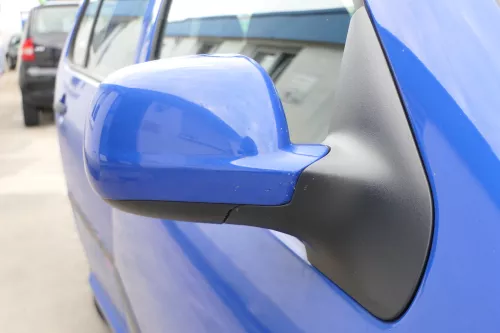 VW Golf 4 Bora manueller Spiegel vorne rechts Außenspiegel blau LW5Z