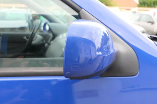 VW Golf 4 Bora manueller Spiegel vorne rechts Außenspiegel blau LW5Z (170183)