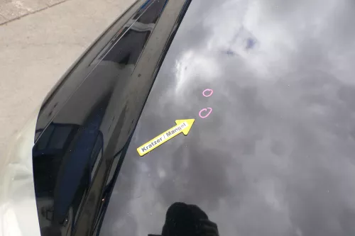 VW Fox 5Z Motorhaube Klappe vorn vorne schwarz LC9Z Haube (170194)