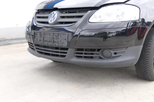 VW Fox 5Z Stoßstange vorne Stoßfänger schwarz LC9Z mit Grill (170195)
