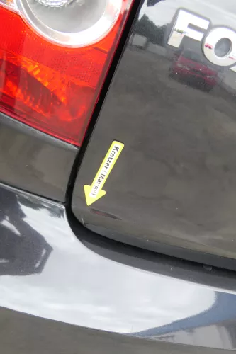 VW Fox 5Z Heckklappe Kofferraumklappe Klappe hinten + Scheibe schwarz LC9Z (170199)