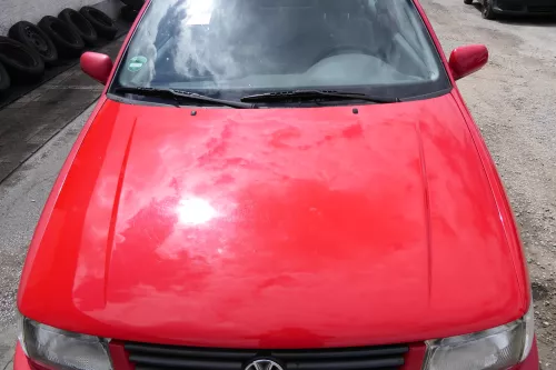 VW Polo 6N Motorhaube Klappe vorn vorne rot LP3G