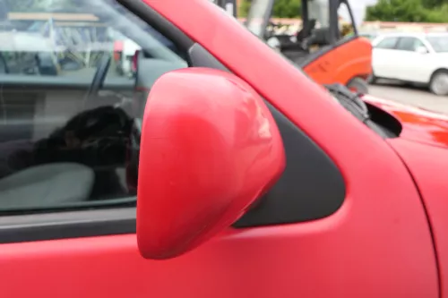 VW Polo 6N elektrischer elektrisch Spiegel Außenspiegel rechts rot LP3G & Glas (170226)