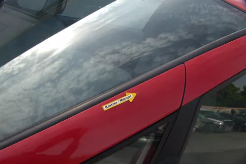 VW Sharan 7M Kotflügel links vorne rot bis ca. Ende 1999 passend - Mängel (170298)