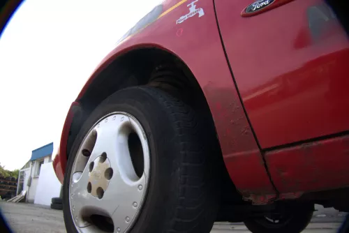 VW Sharan 7M Kotflügel links vorne rot bis ca. Ende 1999 passend - Mängel (170298)