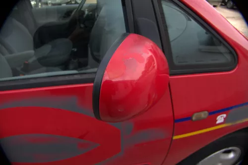 VW Sharan Alhambra elektrischer Spiegel Außenspiegel rechts rot Galaxy WGR Ford (170309)