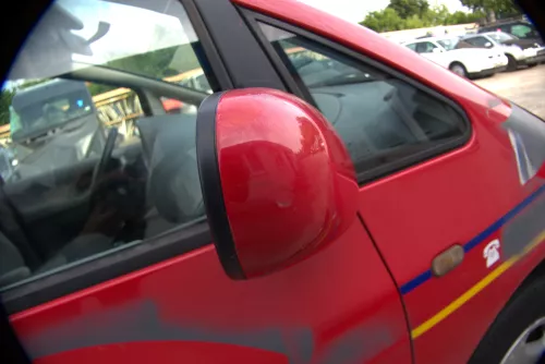 VW Sharan Alhambra elektrischer Spiegel Außenspiegel rechts rot Galaxy WGR Ford (170309)