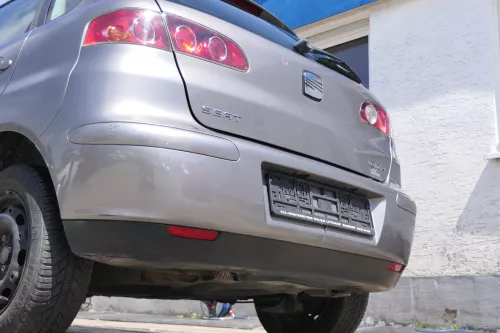 Seat Ibiza 6L Stoßstange Heckstoßstange hinten grau LS7U (170348)