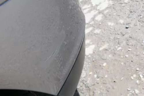 Seat Ibiza 6L Stoßstange Heckstoßstange hinten grau LS7U (170348)