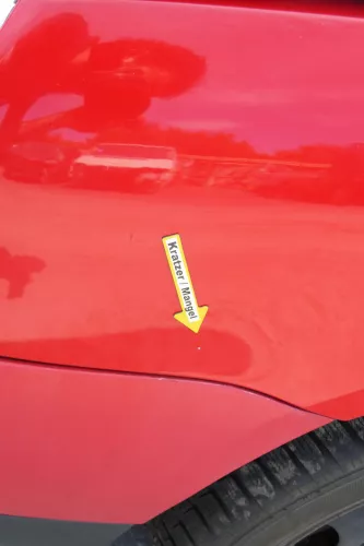 VW Lupo Kotflügel vorne links rot LP3G vorn (170465)