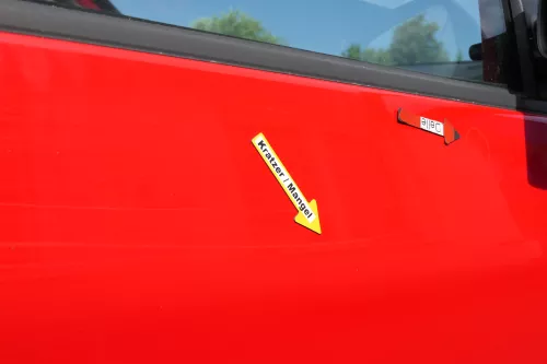 VW Lupo Seat Arosa Tür vorne rechts Beifahrertür rot LP3G (mechanischerFenst (170467)