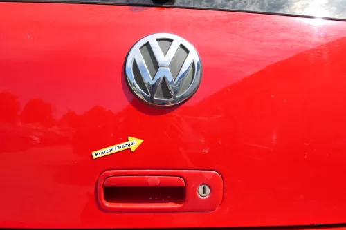 VW Lupo 6X Heckklappe Klappe Kofferraumklappe Scheibe rot LP3G (170469)