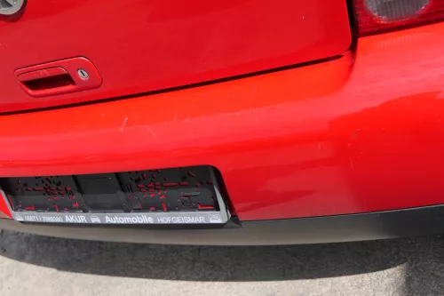 VW Lupo Stoßstange hinten Heckstoßstange Stoßfänger rot LP3G (170471)