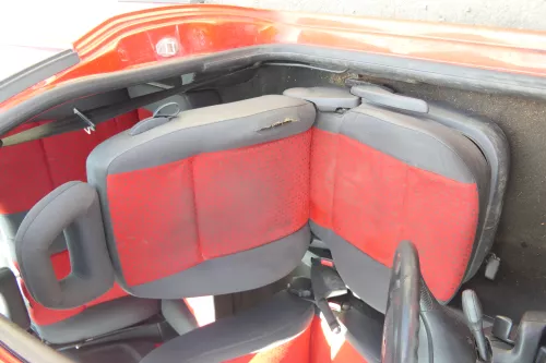 Seat Arosa VW Lupo Sitz vorn links Fahrersitz Höhenverstellung höhenverste rot (170474)