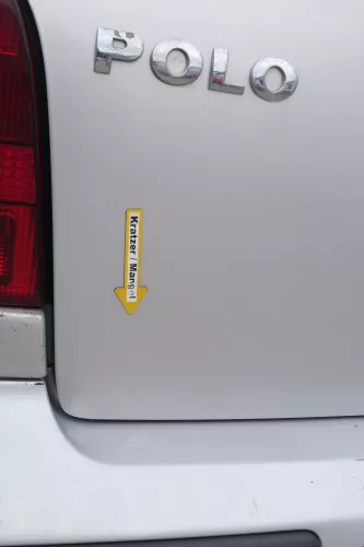 Polo 6N2 Heckklappe Klappe hinten Kofferraumklappe silber LB7Z Scheibe (170482)