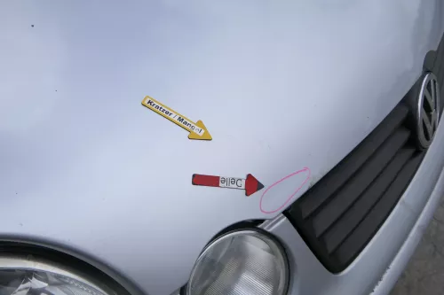 VW Polo 9N Motorhaube Klappe vorne silber grau LA7W reflexsilber bisca.Bj.2004 K (170574)