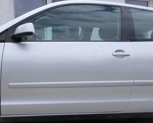 VW Polo 9N 9N3 Tür vorne links Fahrertür 2/3-Türer silber LA7W -ohne Anbauteile