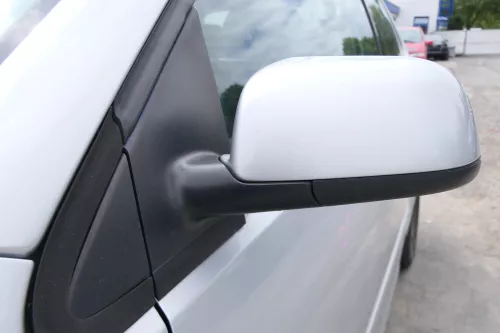 VW Polo 9N 9N3 elektrischer Spiegel Außenspiegel links vorne silber LA7W