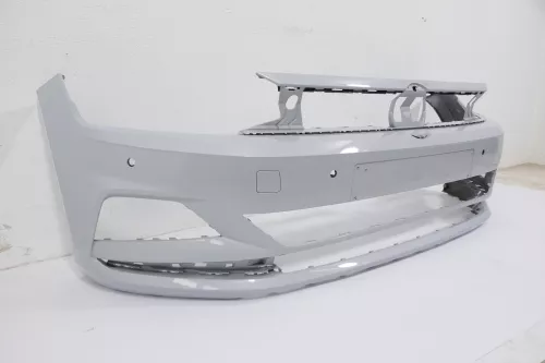 VW Polo AW 2G Stoßstange vorne Frontstoßstange Stoßfänger silber (170637)