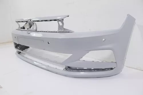 VW Polo AW 2G Stoßstange vorne Frontstoßstange Stoßfänger silber (170637)