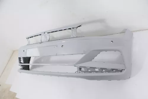 VW Polo AW 2G Stoßstange vorne Frontstoßstange Stoßfänger silber (170637)