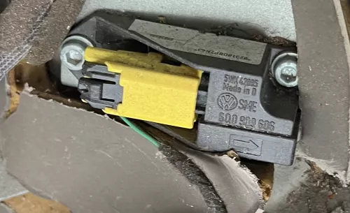 VW T5 7H Airbag Steuergerät Sitz Airbagsteuergerät 6Q0909606K 00S  hinten