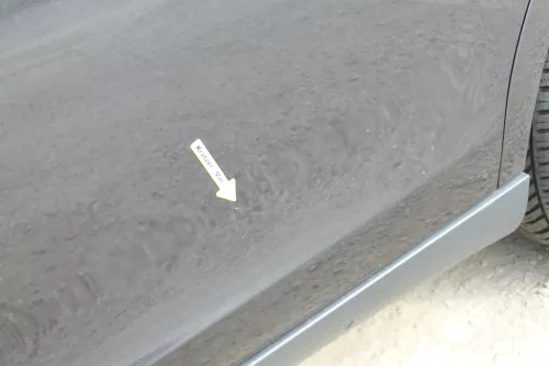 Seat Altea 5P Tür hinten links schwarz LS9N - ohneAnbauteile (170682)