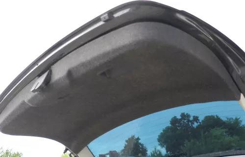 Seat Altea 5P Heckklappenverkleidung Verkleidung Heckklappe schwarz karbon