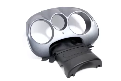 Seat Altea 5P Abdeckung Tacho Tachorahmen silber leuchtsilber Rahmen Blende (170721)