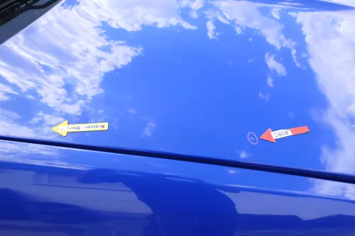 Skoda Fabia 6Y Motorhaube Klappe vorne blau LF5K mit Grill vorn (170739)