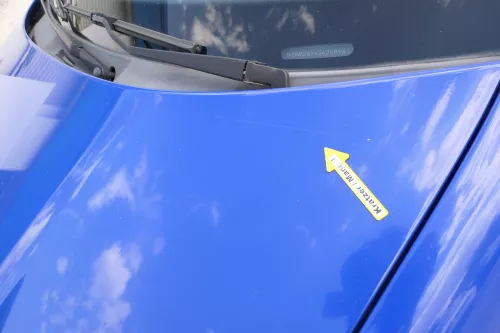 Skoda Fabia 6Y Motorhaube Klappe vorne blau LF5K mit Grill vorn (170739)