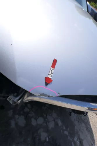 A3 8P Motorhaube Haube Klappe vorn vorne grau LX7W silber  - MÄNGEL KNICK