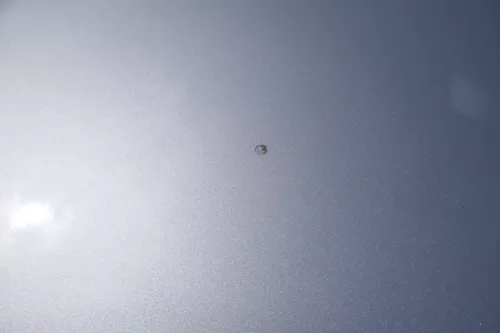 A3 8P Motorhaube Haube Klappe vorn vorne grau LX7W silber  - MÄNGEL KNICK (170781)