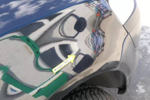 VW Fox 5Z Kotflügel vorne rechts schwarz L041 (170839)