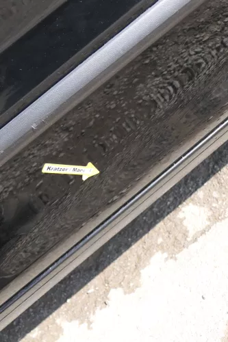 VW Fox 5Z Tür vorne links Fahrertür schwarz L041 (170841)