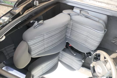 VW Fox Sitz Fahrersitz vorne links OHNEAirbag höhenverstellbar  v (170848)