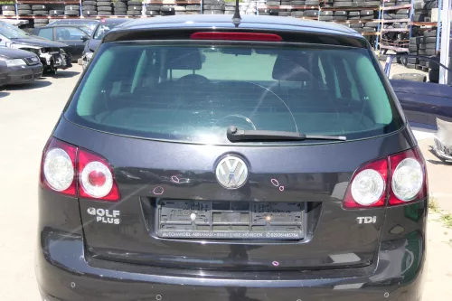 VW Golf Plus 5M Heckklappe hinten Kofferraumklappe Scheibe schwarz LC9Z - Rost