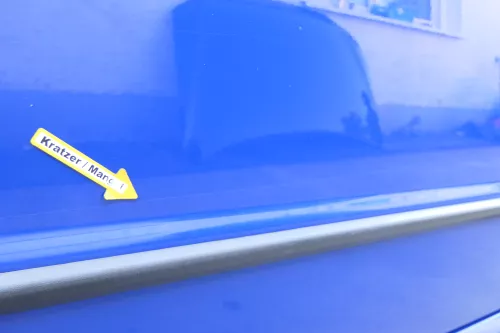 Skoda Fabia 6Y Kombi Limousine Tür vorne rechts Beifahrertür blau LF5K (170899)