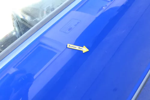 Skoda Fabia 6Y Kombi Limousine Tür vorne rechts Beifahrertür blau LF5K (170899)