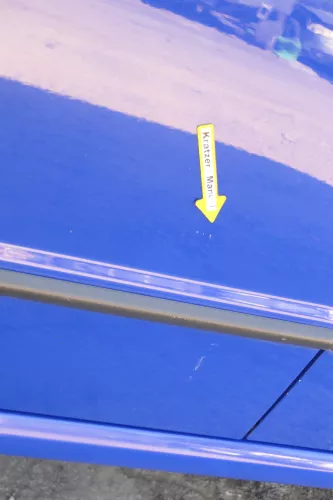 Fabia 6Y Kombi + Limousine Tür vorne links Fahrertür blau LF5K ohneAnbaute (170902)