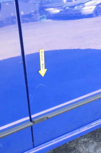 Skoda Fabia 6Y Limousine Schrägheck Tür hinten links blau LF5K (170903)