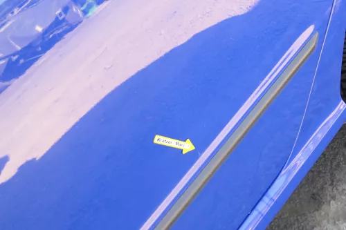 Skoda Fabia 6Y Limousine Schrägheck Tür hinten links blau LF5K (170903)