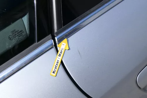 Audi A6 4B C5 Tür Türblatt hinten rechts grau silber LY7M (170930)