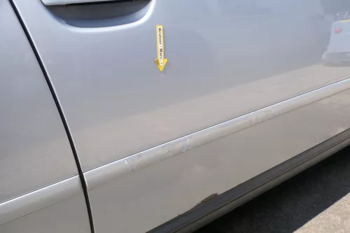 Audi A6 4B C5 Tür nur Türblatt vorne rechts Beifahrertür grau silber LY7M (170931)