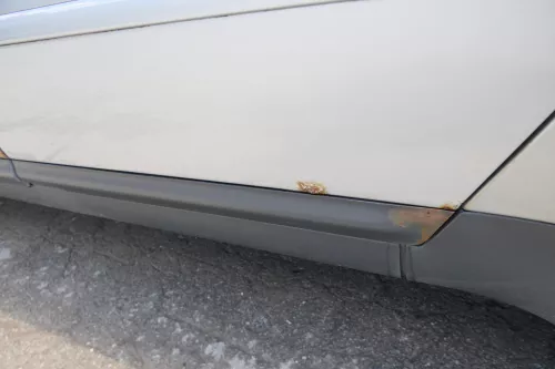 Audi A6 4B C5 Tür Türblatt hinten links grau silber LY7M nur Türblatt (170932)