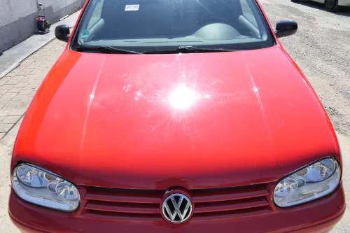 VW Golf 4 Motorhaube Haube Klappe vorne rot LP3G